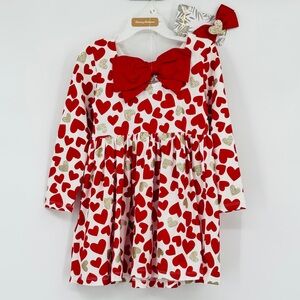 NWT Tommy Bahama 2 Pc. Red Bow & Heart Skater Dress